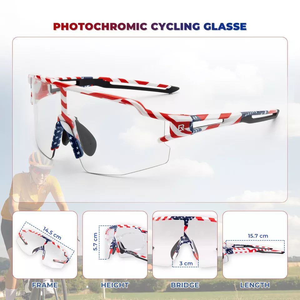 Óculos de sol polarizados/fotocromáticos ROCKBROS para ciclismo bicicleta UV400 UNISEX