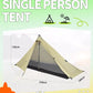 Qunature Tenda de trekking para 1 homem Tenda de acampamento ultraleve à prova d'água 230 * 180 cm