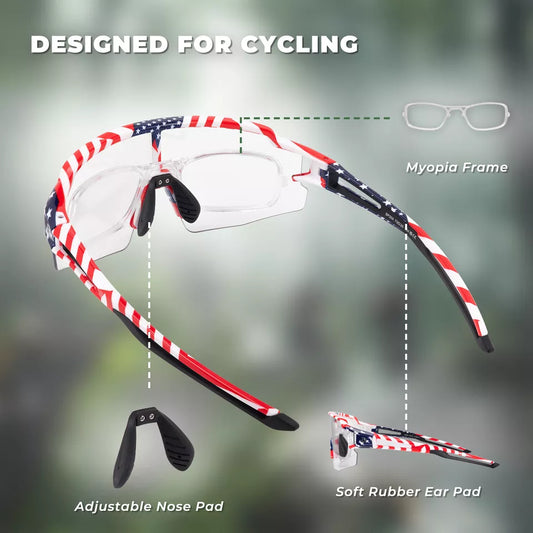Óculos de sol polarizados/fotocromáticos ROCKBROS para ciclismo bicicleta UV400 UNISEX