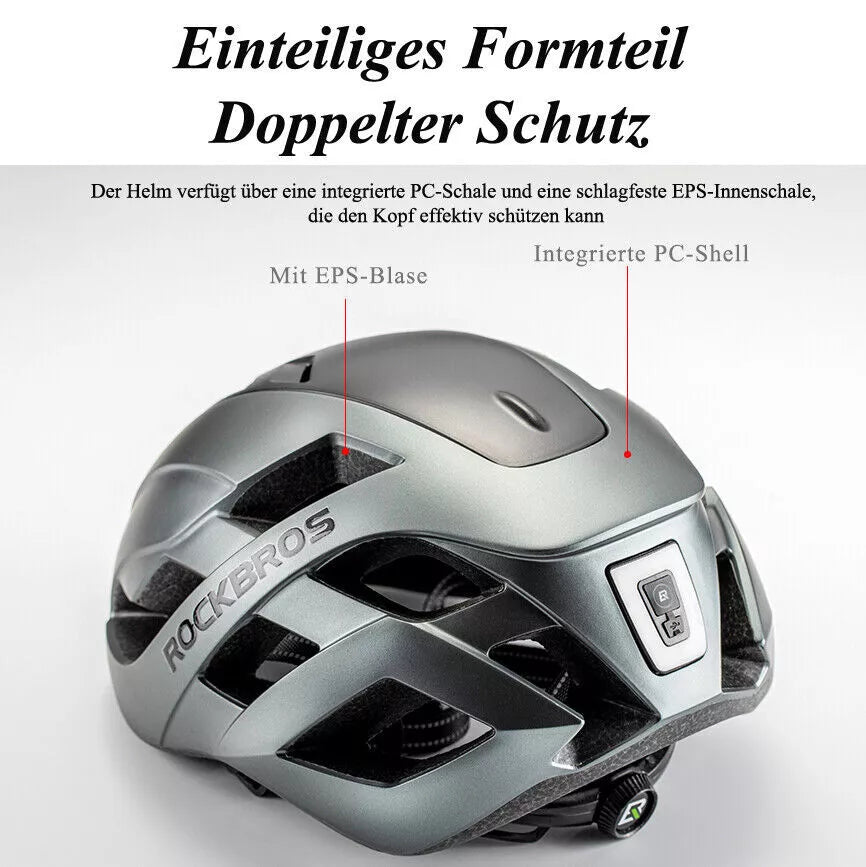 Capacete de bicicleta ROCKBROS capacete de bicicleta com capa magnética removível capacete MTB