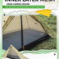Qunature Tenda de trekking para 1 homem Tenda de acampamento ultraleve à prova d'água 230 * 180 cm