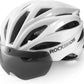 Capacete de bicicleta adulto ROCKBROS com viseira magnética removível respirável ajustável para homens e mulheres 58-62cm