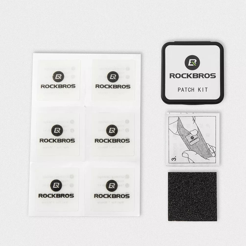 Remendos de reparo de pneus de bicicleta ROCKBROS para pneus de bicicleta sem necessidade de cola