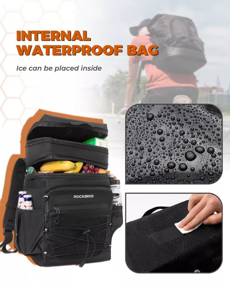 Mochila removível ROCKBROS Mochila multifuncional 3,5 + 14L para viagem ao ar livre
