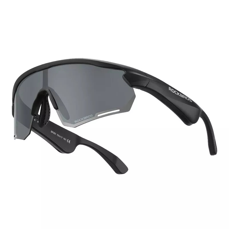 ROCKBROS Eletrônico Bluetooth Óculos Bicicleta Motocicleta Carro Corrida Ao Ar Livre TAC
