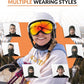 Qunature Balaclava Balaclava Esqui de inverno Máscara Facial respirável à prova de vento Máscara M/L para esportes ao ar livre Esqui Ciclismo Snowboard Motociclismo Mulheres/Homens