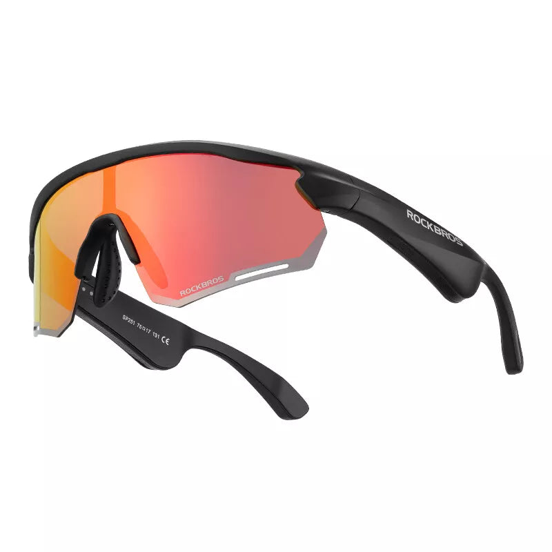 ROCKBROS Eletrônico Bluetooth Óculos Bicicleta Motocicleta Carro Corrida Ao Ar Livre TAC