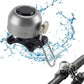 Rockbros sino de bicicleta guiador clássico, mountain bike retro sino de bicicleta sino alto sino de cobre de bicicleta para 22-34mm