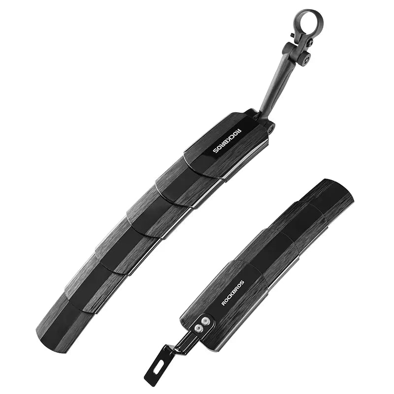 Conjunto de guarda-lamas de bicicleta ROCKBROS dianteiro + traseiro para 24-29 polegadas, retrátil e ajustável