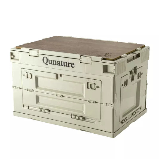 Qunature Camping Caixa Dobrável Organizador Camping Caixa Armazenamento Caixa 26/55/60L