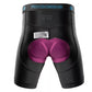 Shorts femininos para bicicleta de estrada ROCKBROS, shorts de ciclismo acolchoados para bicicleta