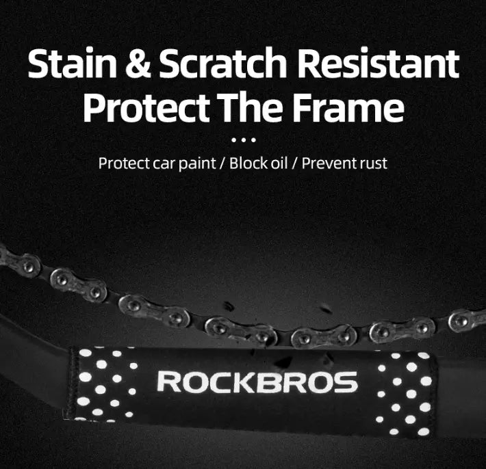 Chainstays de proteção do quadro de bicicleta ROCKBROS Protege contra o atrito causado pelas correntes