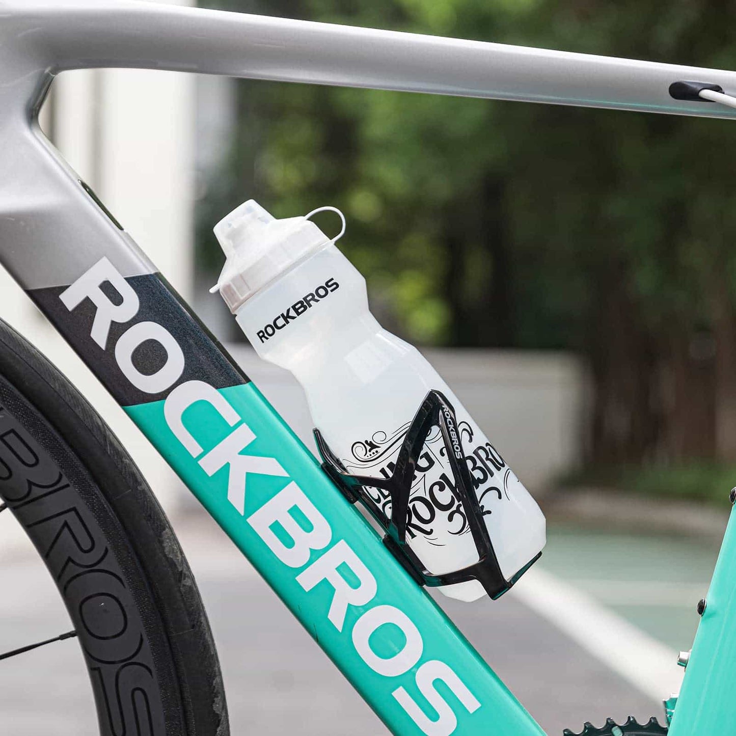 Suporte para garrafa de bicicleta em policarbonato leve de 35g da ROCKBROS