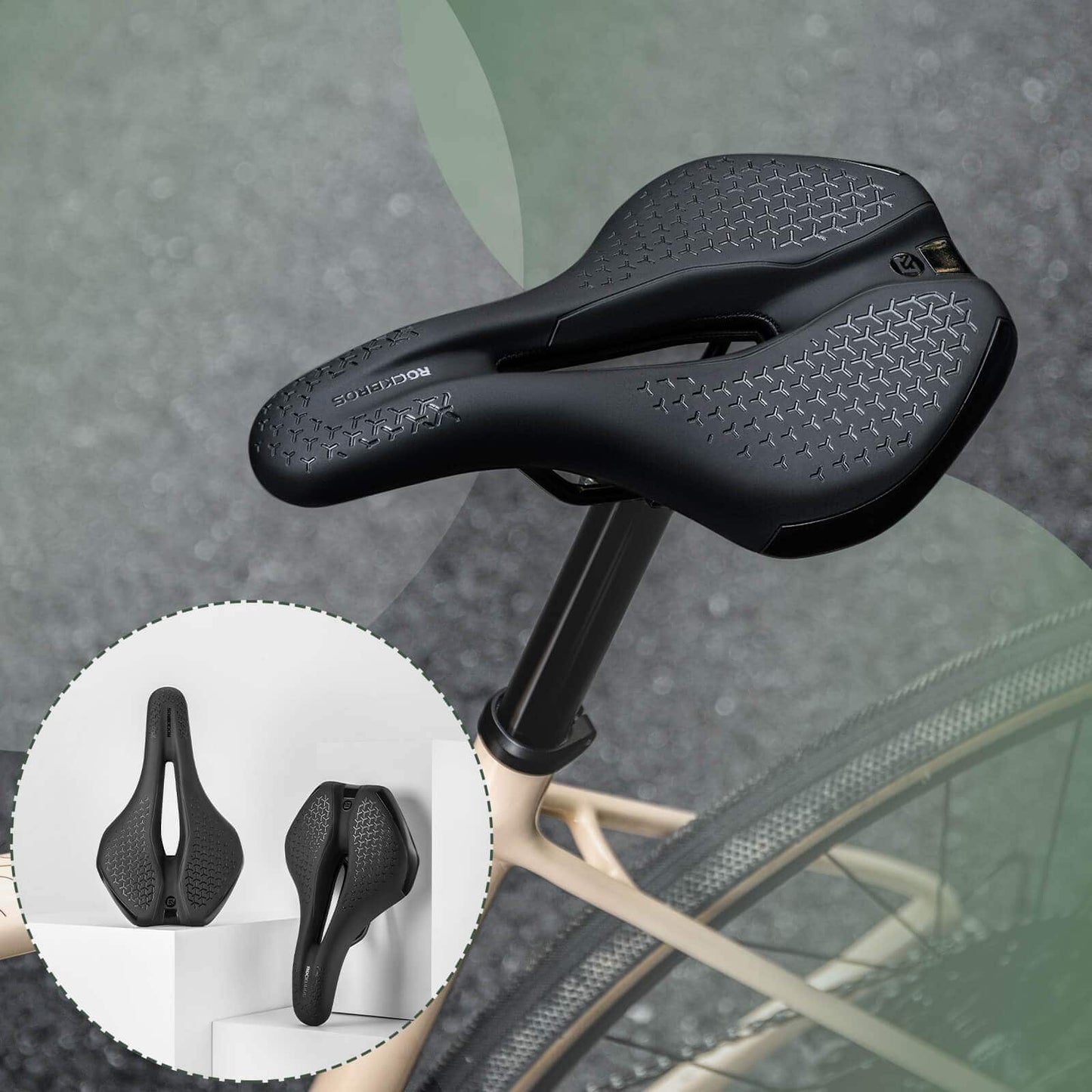 Selim de bicicleta ergonômico, oco e confortável, antiderrapante, da marca ROCKBROS.