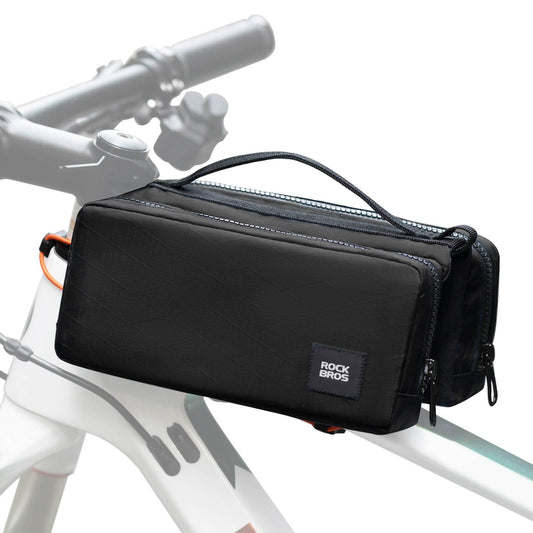 Bolsa de quadro de bicicleta com alça de ombro, bolsa de tubo superior ROCKBROS