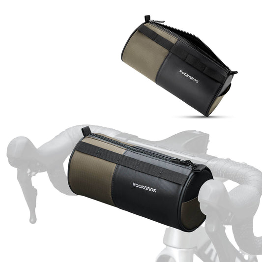 Bolsa cilíndrica para guidão ROCKBROS, 1,7L, com alça de ombro.