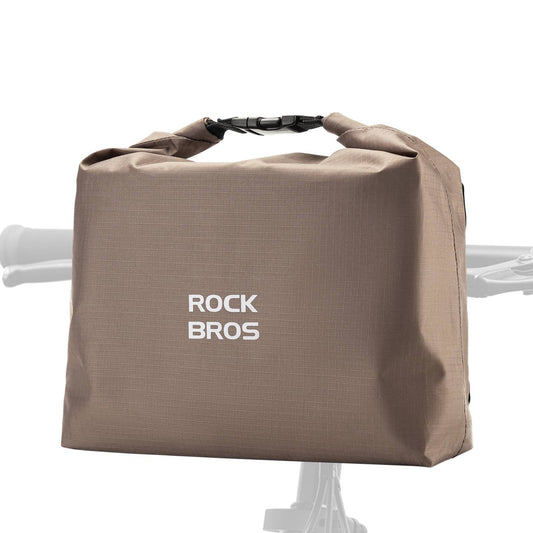 Bolsa de guidão, cesta de bicicleta impermeável, bolsa frontal, ajustável de 2,5L a 4L, ROCKBROS