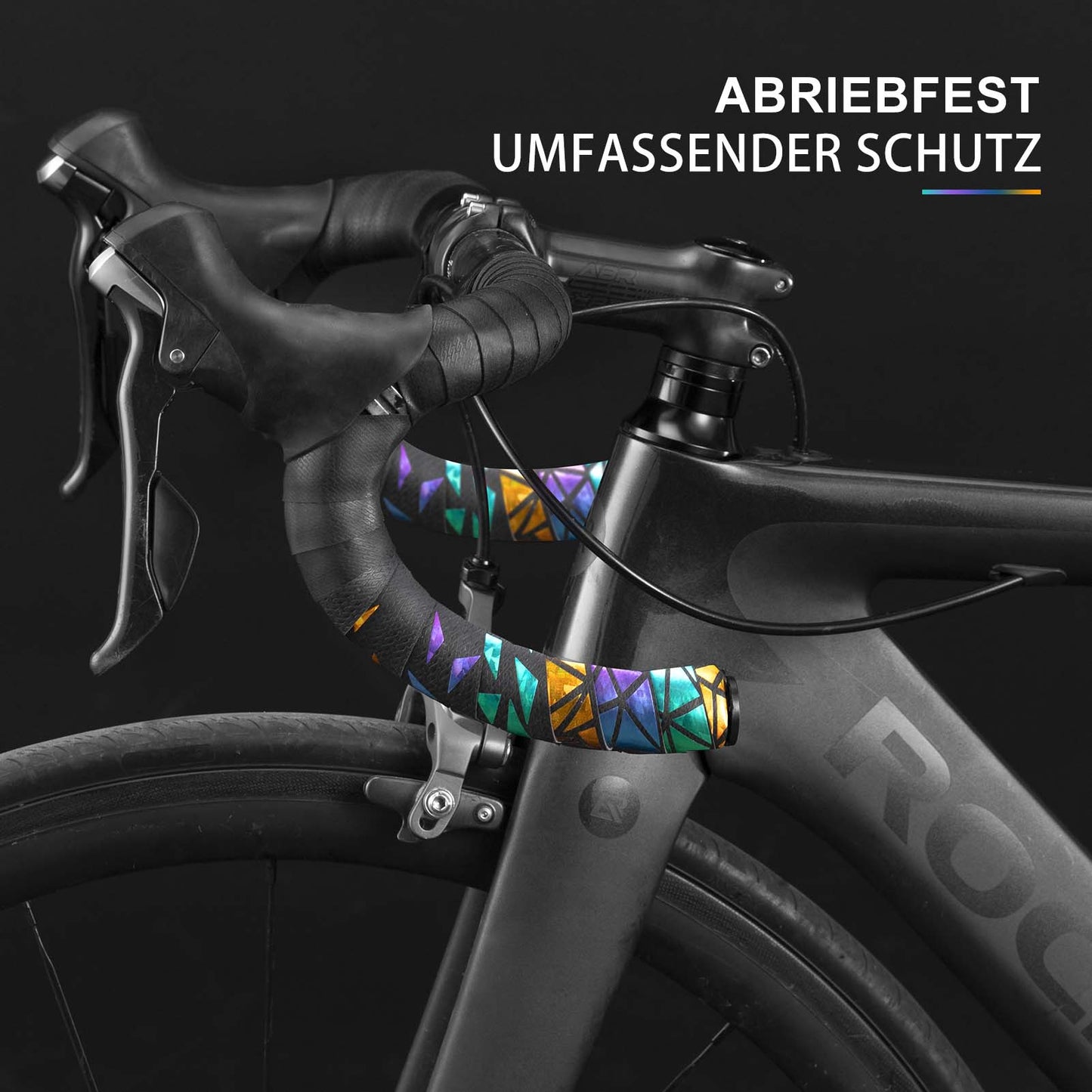 Fita antiderrapante para guidão de bicicleta, compatível com mountain bikes e bicicletas de estrada, 2 rolos, ROCKBROS