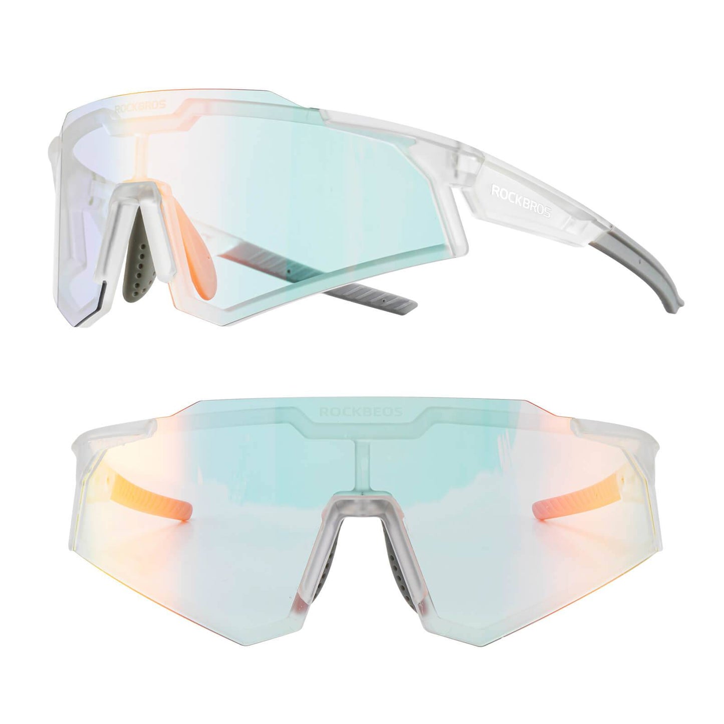 Óculos de sol, óculos para ciclismo, lentes fotossensíveis, para uso externo, proteção UV400, ROCKBROS
