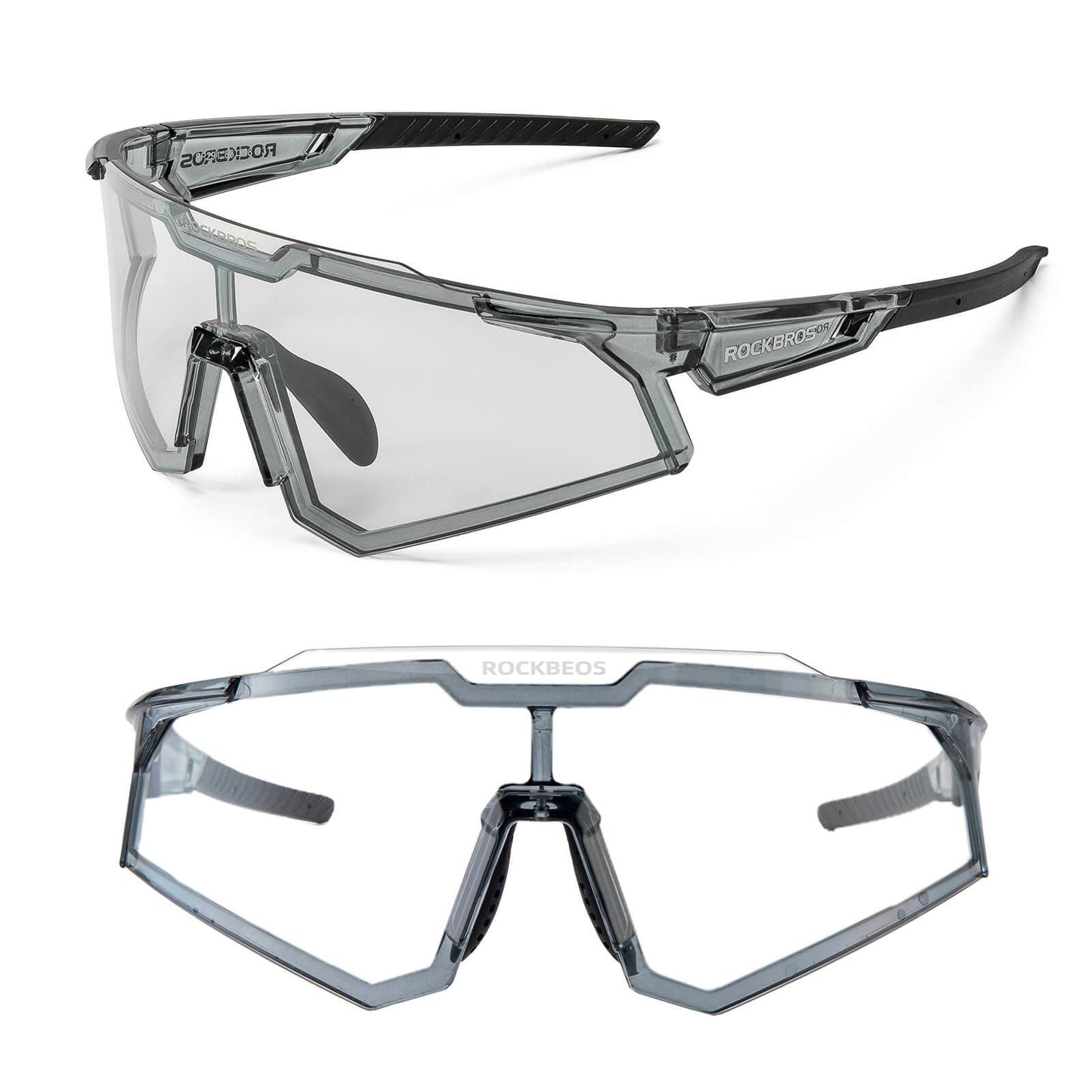 Óculos de sol, óculos para ciclismo, lentes fotossensíveis, para uso externo, proteção UV400, ROCKBROS