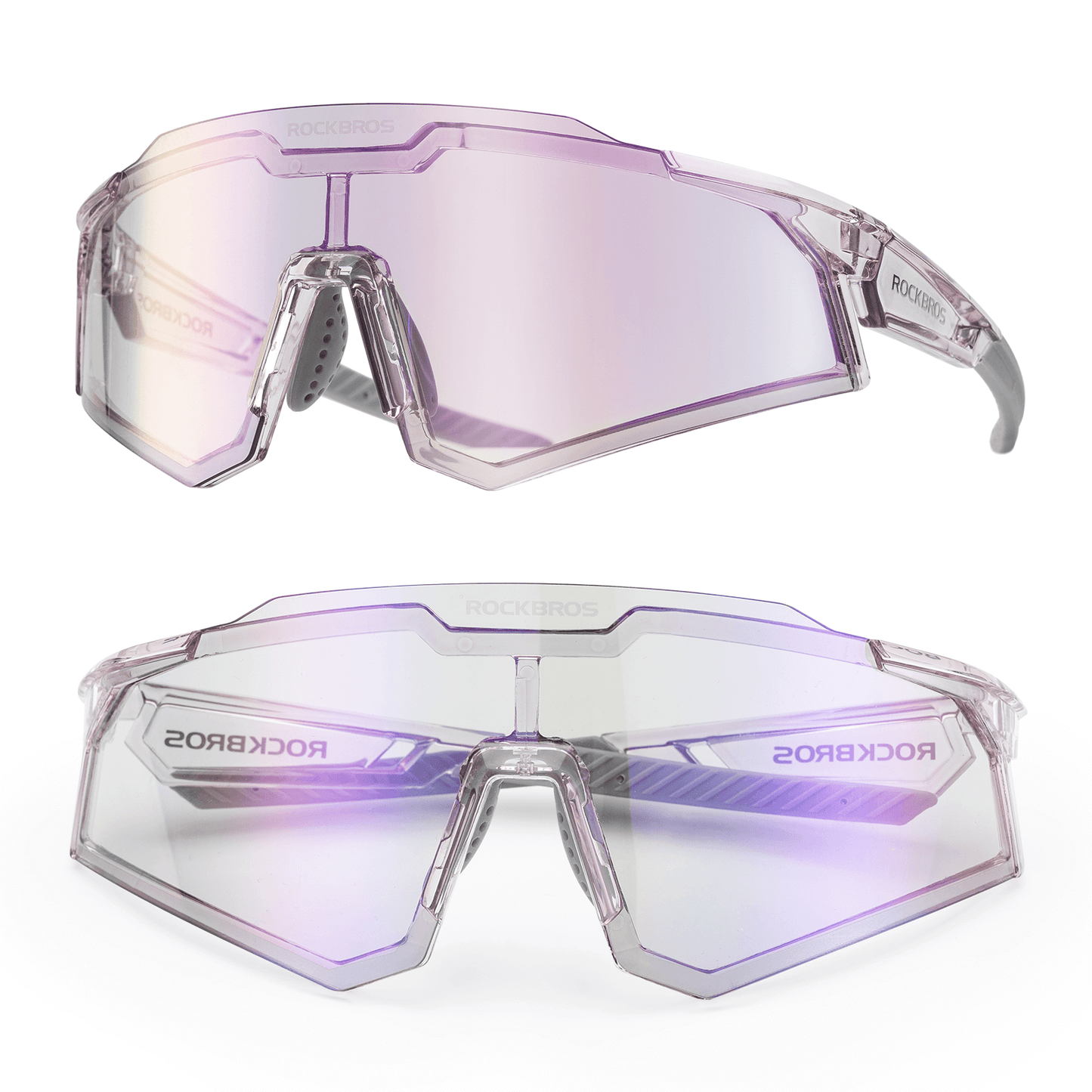 Óculos de sol, óculos para ciclismo, lentes fotossensíveis, para uso externo, proteção UV400, ROCKBROS