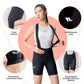 Shorts femininos acolchoados para bicicleta de estrada ROCKBROS TVI com alças