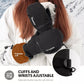Qunature Luvas de esqui quentes Luvas de snowboard impermeáveis XS-XL feminino/masculino