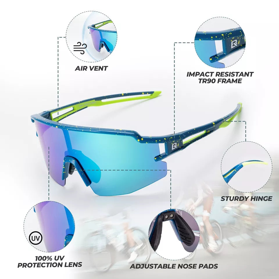 Óculos de sol polarizados/fotocromáticos ROCKBROS para ciclismo bicicleta UV400 UNISEX