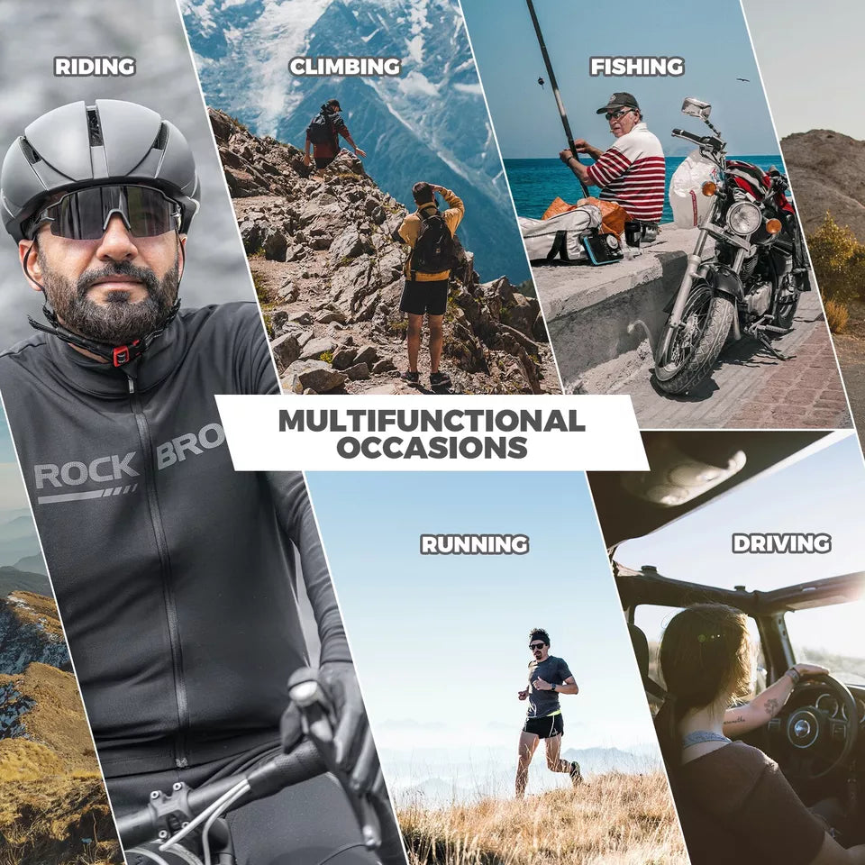 Óculos de sol polarizados/fotocromáticos ROCKBROS para ciclismo bicicleta UV400 UNISEX