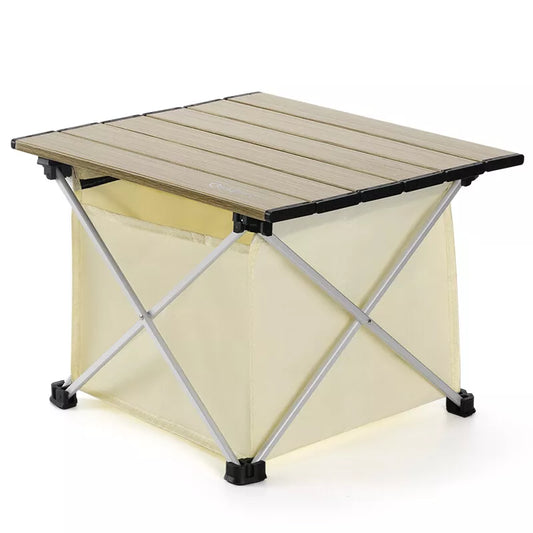 Mesa de acampamento Qunature mesa dobrável de alumínio com saco 600D mesa de piquenique até 15KG