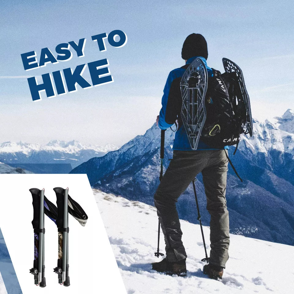 Bastões de trekking Qunature Bastões de caminhada 7075 alumínio 130cm