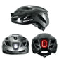 Capacete de bicicleta ROCKBROS capacete de bicicleta com luz de advertência de segurança capacete protetor 57-61 cm