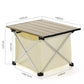 Mesa de acampamento Qunature mesa dobrável de alumínio com saco 600D mesa de piquenique até 15KG