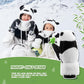 Luvas de esqui Qunature Luvas de design Panda para crianças de 4 a 12 anos Luvas de lã térmicas quentes à prova de vento, ideais para atividades de inverno, como esqui, snowboard, patinação no gelo
