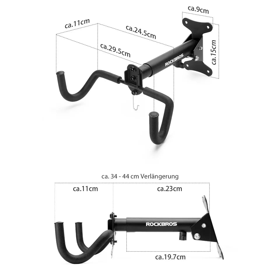 Suporte de montagem de bicicleta ROCKBROS suporte de parede para montagem em parede até 15kg