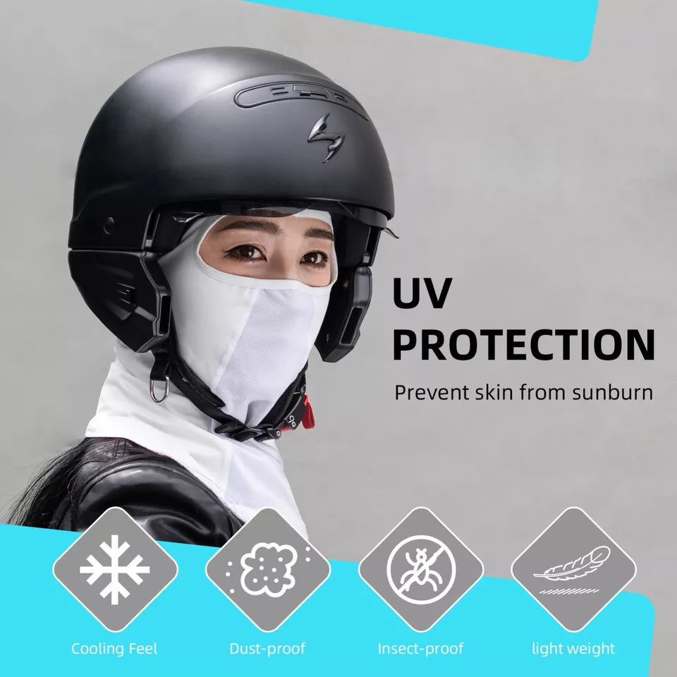Balaclava de verão ROCKBROS UPF40 + máscara multifuncional balaclava