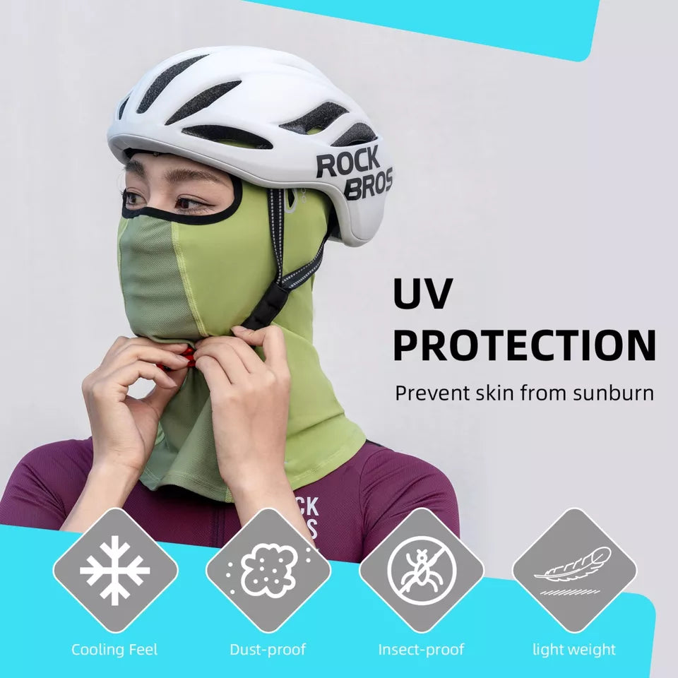 Balaclava de verão ROCKBROS UPF40 + máscara multifuncional balaclava
