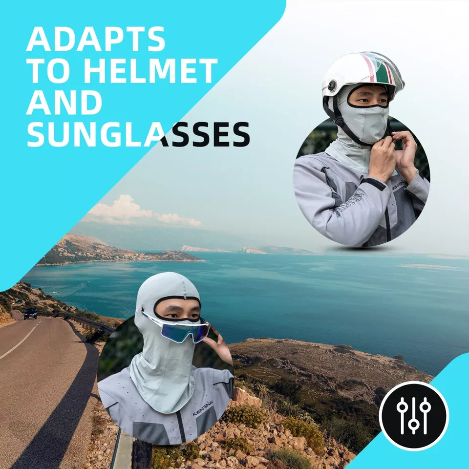 Balaclava de verão ROCKBROS UPF40 + máscara multifuncional balaclava