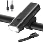 ROCKBROS Bicicleta LED Luz USB Recarregável 400 Lúmenes à prova de água IPX6 com 4 modos