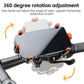 ROCKBROS bicicleta suporte para telemóvel suporte para moto guiador 360° smartphone universal