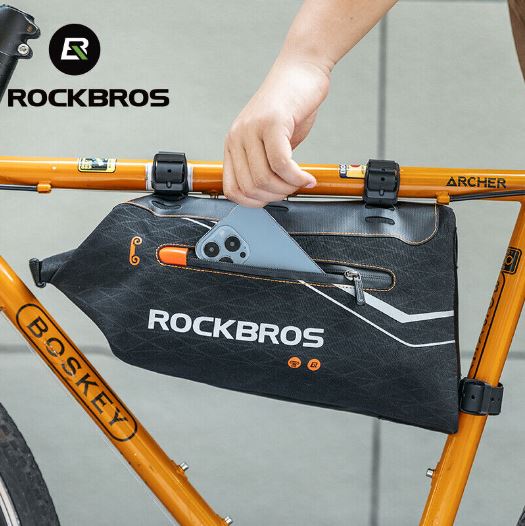 Bolsa de quadro ROCKBROS bolsa de tubo superior bolsa para bicicleta de estrada MTB e-bike 3.5L