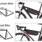 ROCKBROS AS-0433 bolsa de quadro de bicicleta bolsa triângulo ca.3L/4L preto