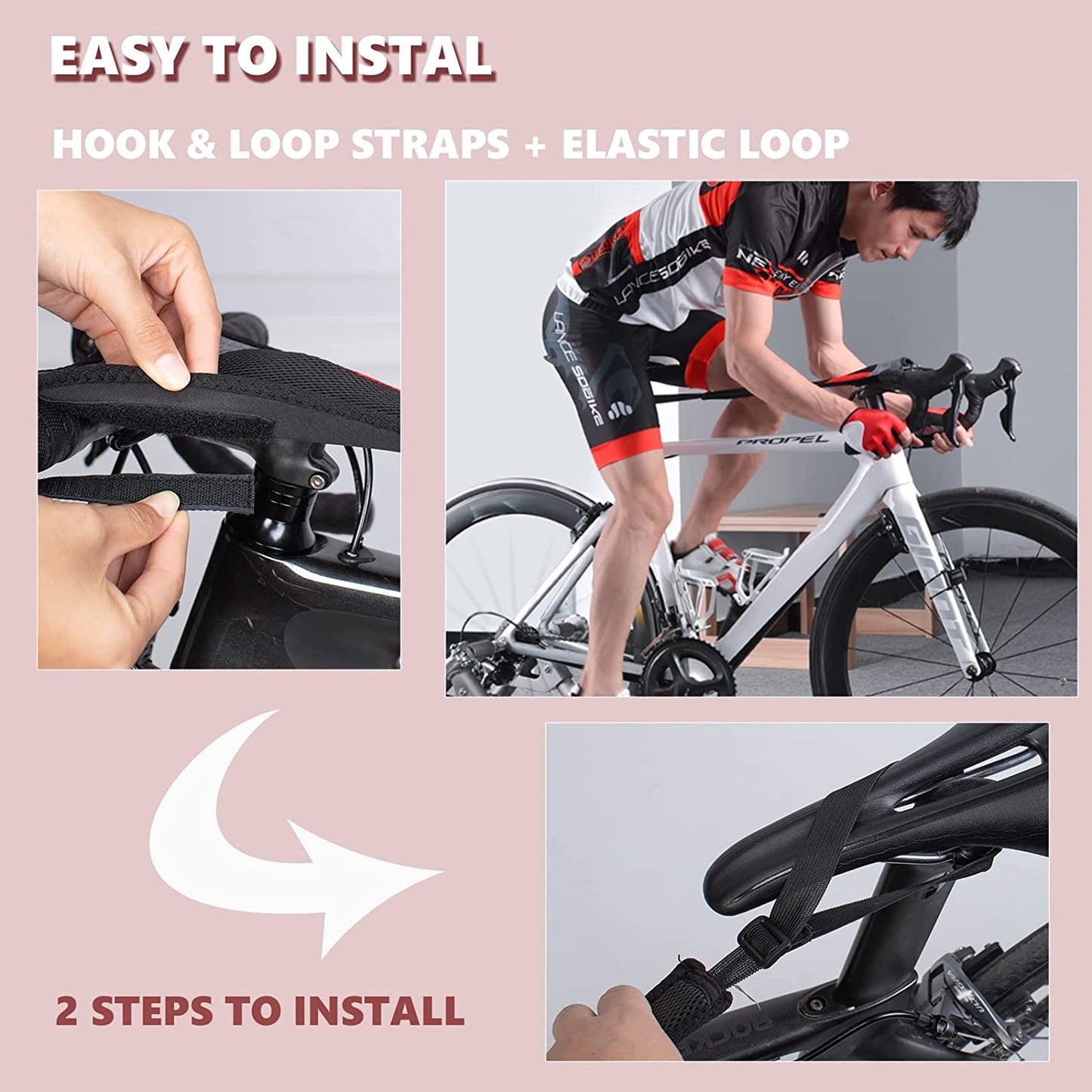 ROCKBROS Recolhedor de suor para rolos de treino Absorvente Respirável Secagem rápida