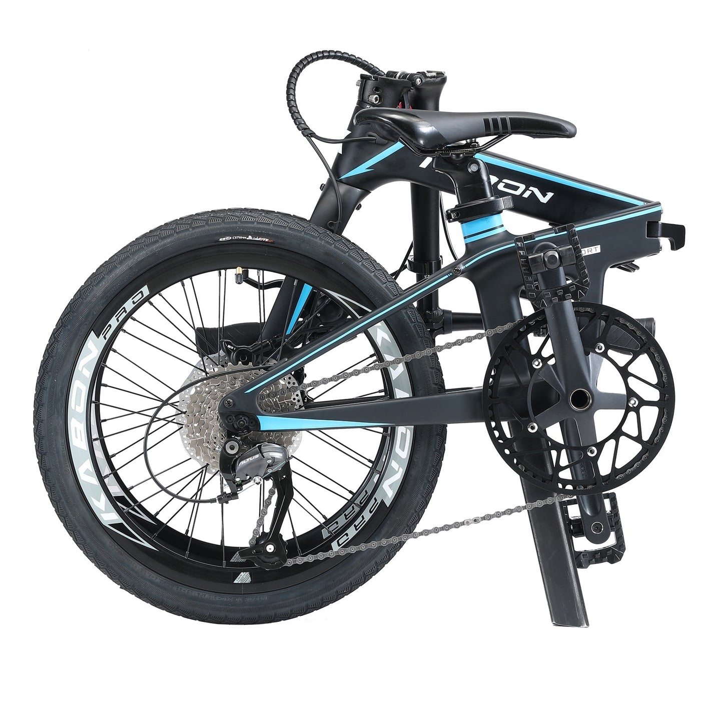 KABON City Bicicleta dobrável Carbono Shimano Altus 9 velocidades 20 polegadas
