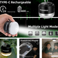 Lanterna de acampamento ao ar livre ROCKBROS lanternas USB 600 lúmens IPX65 LED bateria recarregável