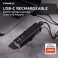 TOWILD CL1200 Garmin/GoPro Mount compatível 1200 4000mAh bateria à prova d'água luz de bicicleta para passageiros