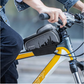 ROCKBROS 017-5 bolsa de quadro de bicicleta à prova d'água para celulares de até 6,5 polegadas