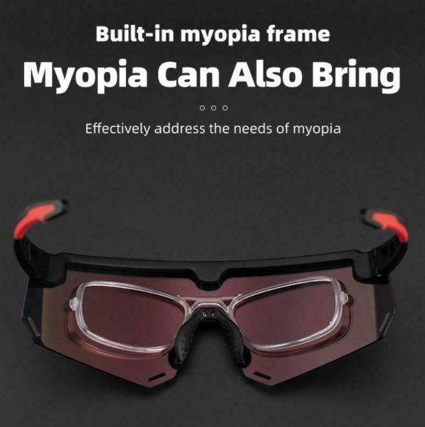 ROCKBROS Óculos de sol polarizados 2 em 1 esportivos magnéticos com lentes intercambiáveis