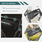 ROCKBROS Bolsa de quadro de bicicleta B75 Bolsa triangular 1,2 L preta
