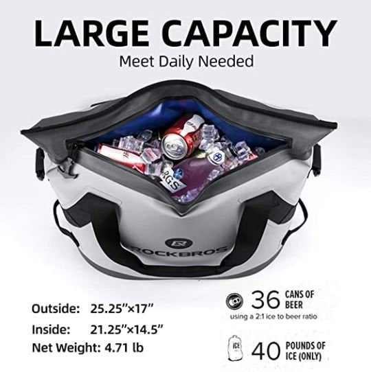 ROCKBROS Bolsa térmica BX-003 caixa térmica à prova d'água 17L isolada